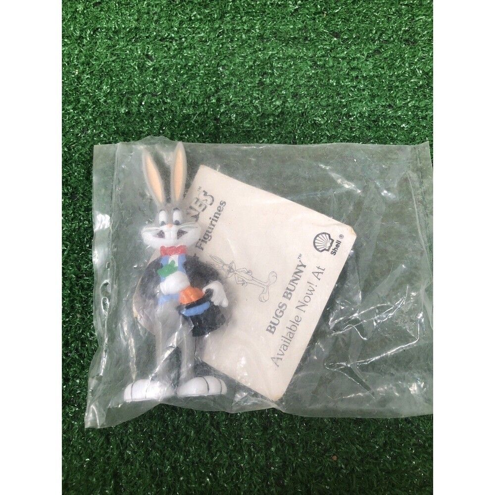 SHELL 1990 LOONEY TUNES COLLECTOR FIGURINES Bugs Bunny SEALED